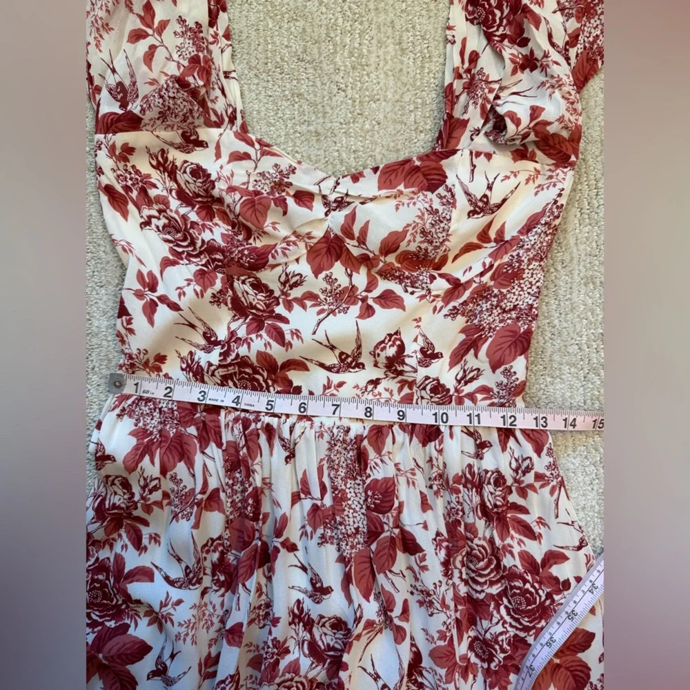 NWT Reformation Violet Dress Toile De Jouy 4 - Picture 11 of 13